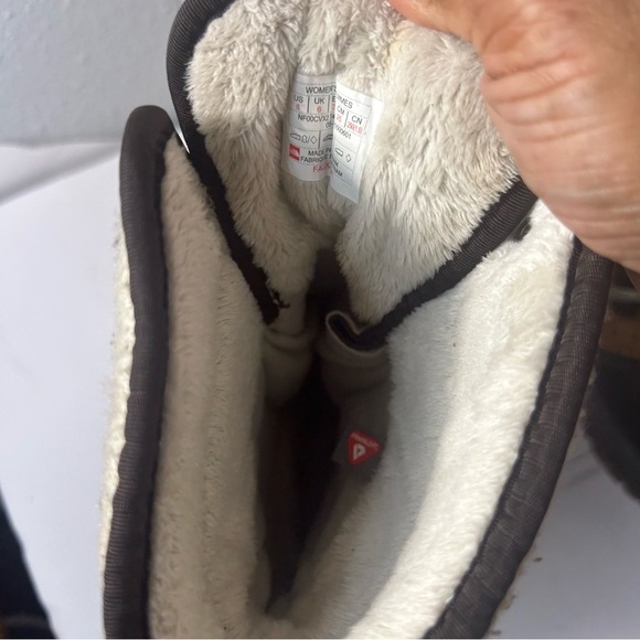 The North Face Women’s Suede Leather Duck Rain Boots Faux Fur Lined 8M - Picture 4 of 10